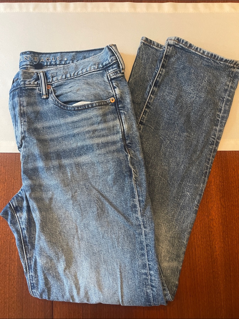 American Eagle Outfitters Men’s Light Blue Straight Jeans